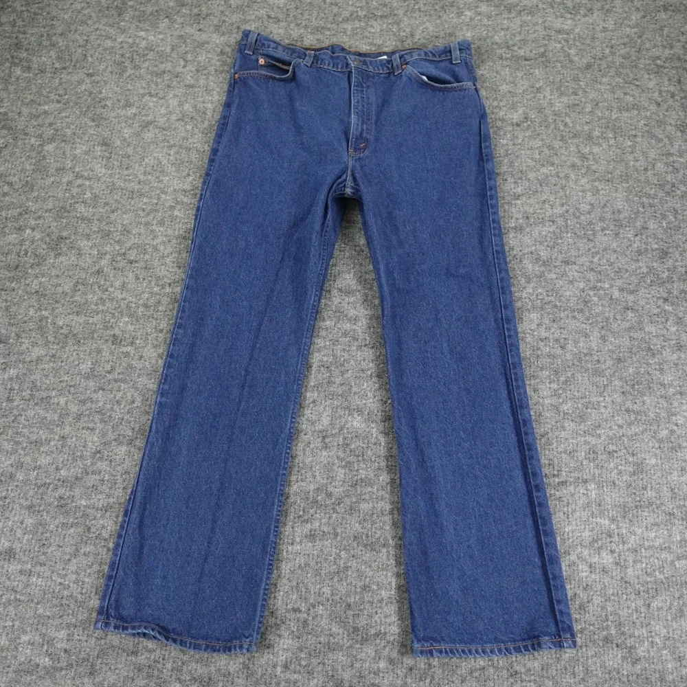 Vintage Levis 517 Orange Tab Jeans Mens 40X32 Blue Denim Boot Cut 90S‎ 39X31.5